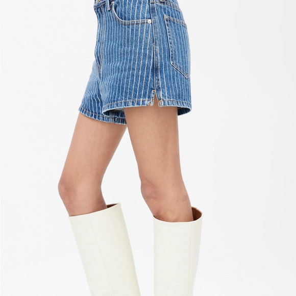 Alexander Wang Blue Crystal Denim Short - Picture 4 of 9